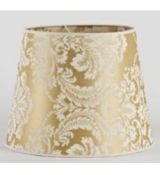 Velké stínítko CLASIC L 8490 barokní zlatá E27 textilní