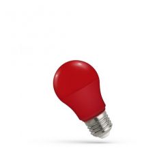 LED žárovka A50 červená E27 230V 5W dekorační
