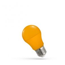 LED žárovka A50 oranžová E27 230V 5W dekorační
