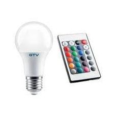 LED žárovka  A60 E27 230V 10W 3000K 810lm 180° RGB ovladač GTV