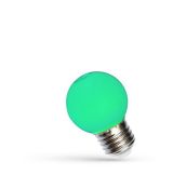 LED žárovka malá baňka G45 zelená E27 1W dekorační