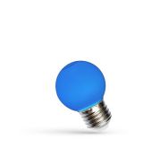 LED žárovka malá baňka G45 modrá E27 1W dekorační