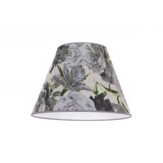 Stínítko SOFIA S 86162 šedý květ E27 textilní pro stolní lampičku