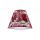Stínítko SOFIA M 86193 červený květ E27 textilní pro stolní lampičku
