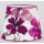 Velké stínítko CLASIC L 9237 s motivem fialových květin E27 textilní