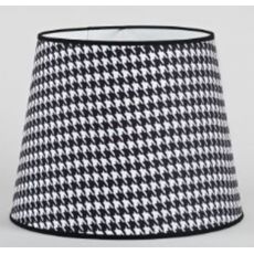 Velké stínítko v barvě black&white E27 textilní